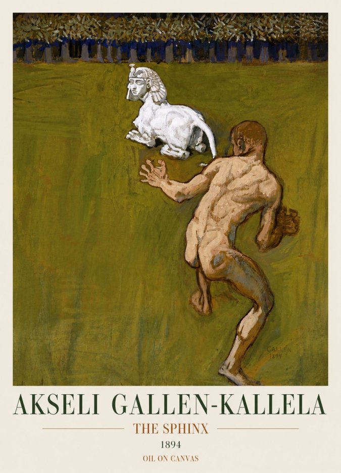 Akseli Gallen-Kallela Väinämöinen's Kantele No4 - Plakát