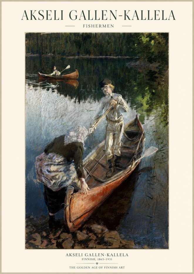 Akseli Gallen-Kallela Fishermen No1 - Plakát