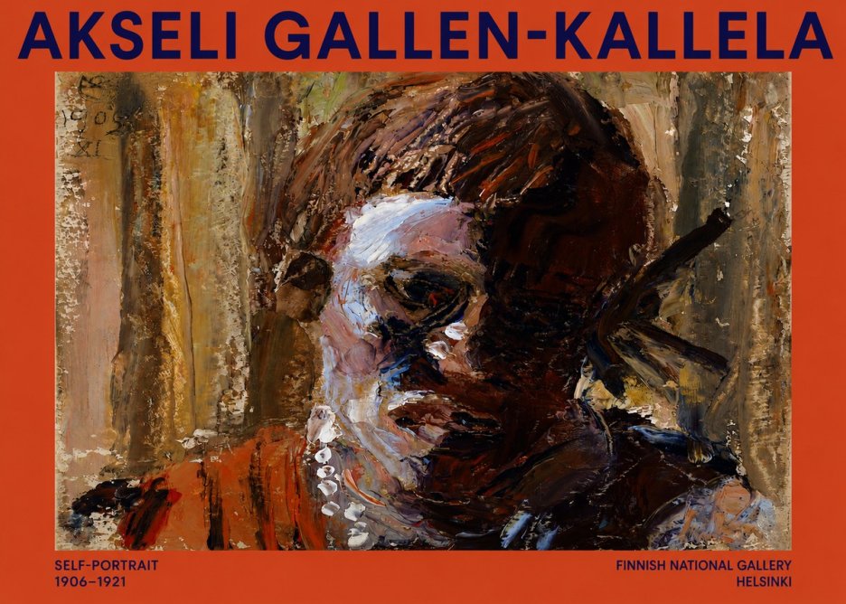 Akseli Gallen-Kallela Self-portrait, 1906-1921 No2 - Plakát