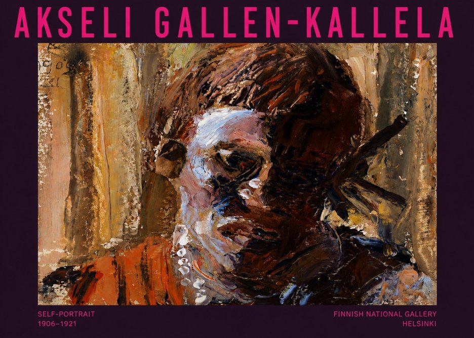Akseli Gallen-Kallela Self-portrait, 1906-1921 No3 - Plakát