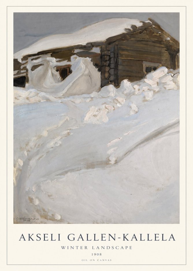 Akseli Gallen-Kallela Winter Landscape II No1 - Plakát