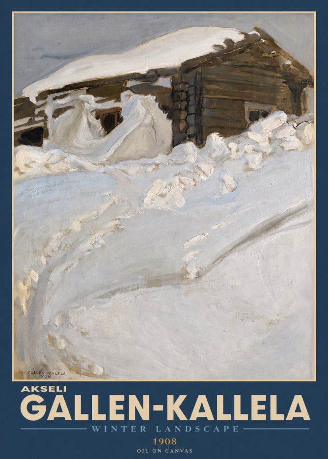 Akseli Gallen-Kallela Winter Landscape II No2 - Plakát