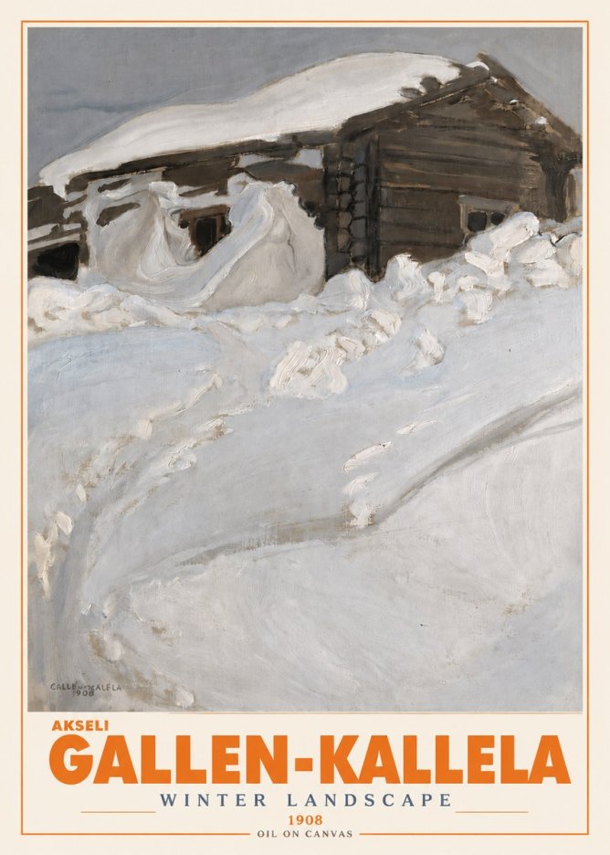 Akseli Gallen-Kallela Winter Landscape II No3 - Plakát