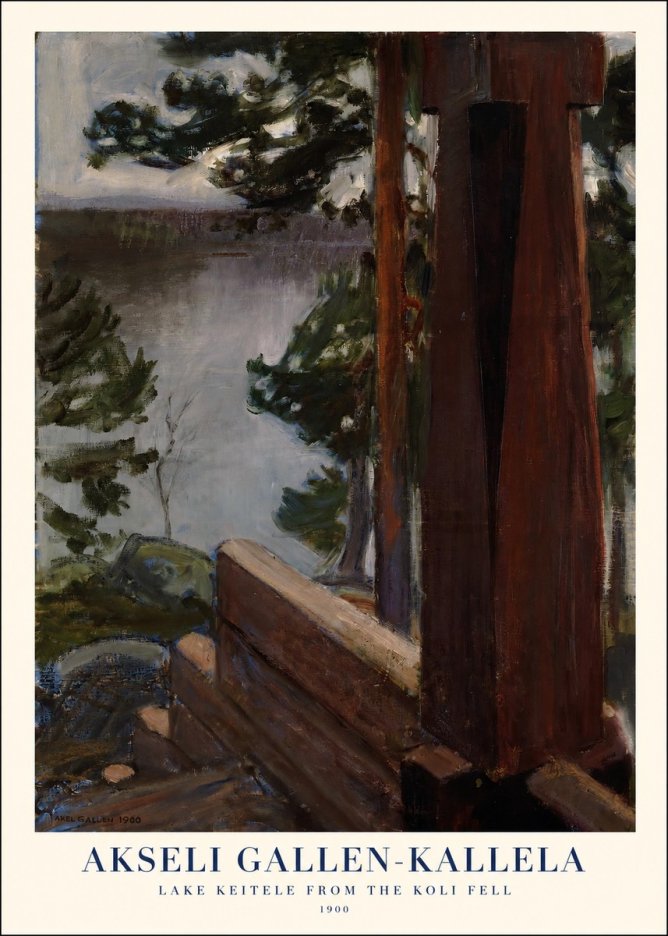 Akseli Gallen-Kallela Lake Keitele from the Koli Fell No1 - Plakát