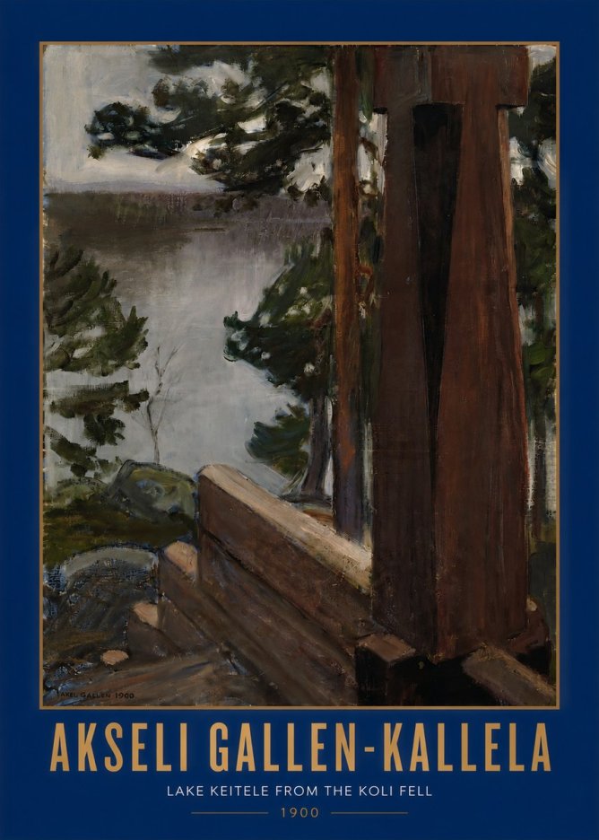 Akseli Gallen-Kallela Lake Keitele from the Koli Fell No2 - Plakát