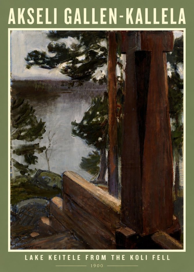 Akseli Gallen-Kallela Lake Keitele from the Koli Fell No3 - Plakát