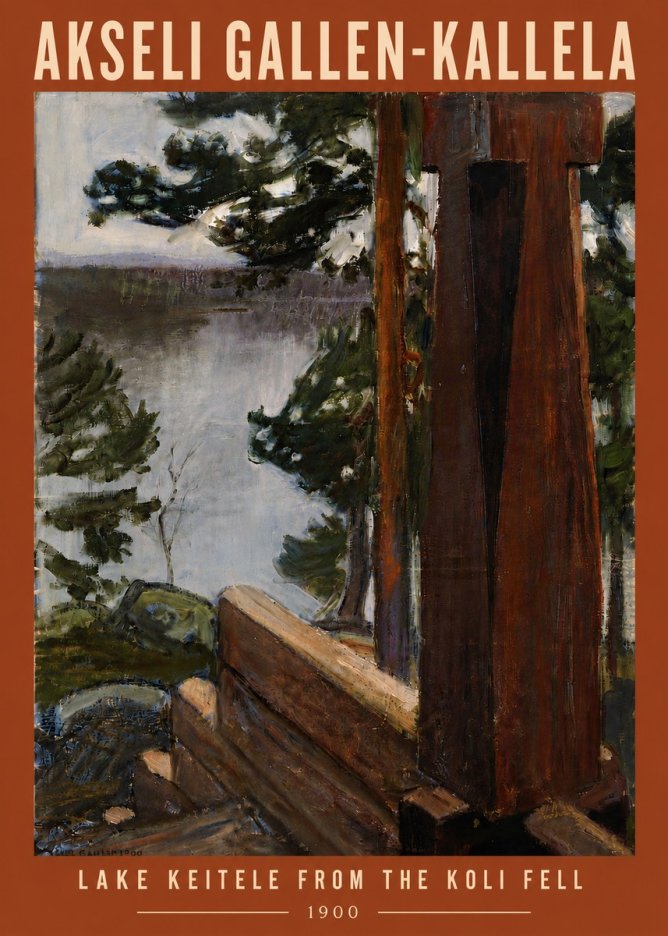 Akseli Gallen-Kallela Lake Keitele from the Koli Fell No6 - Plakát