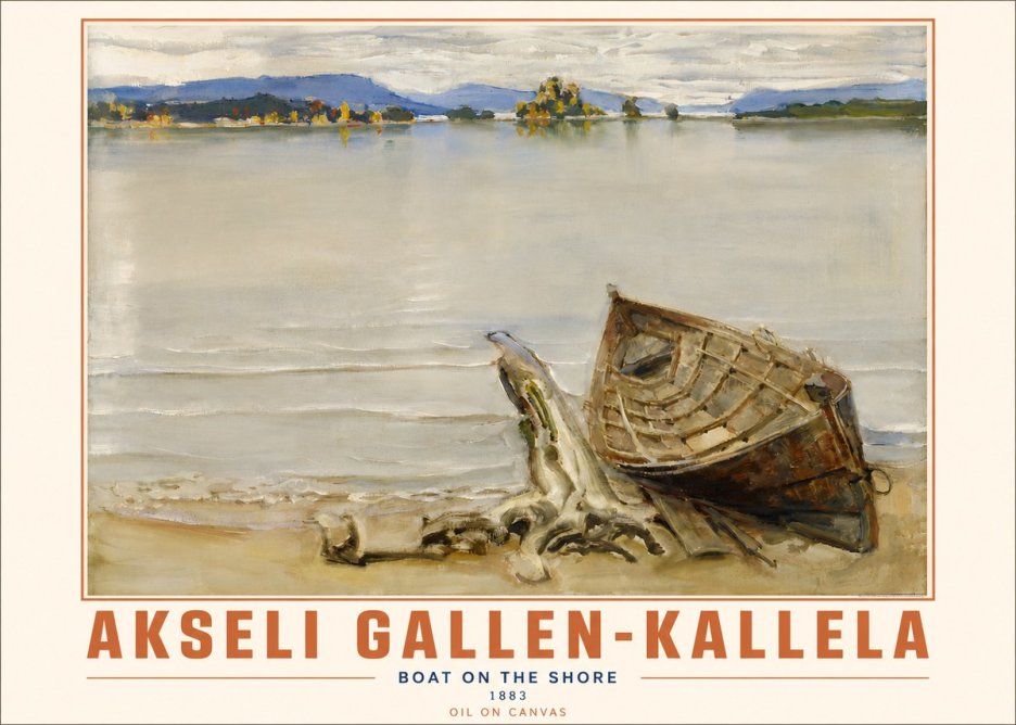 Akseli Gallen-Kallela Boat on the Shore No4 - Plakát