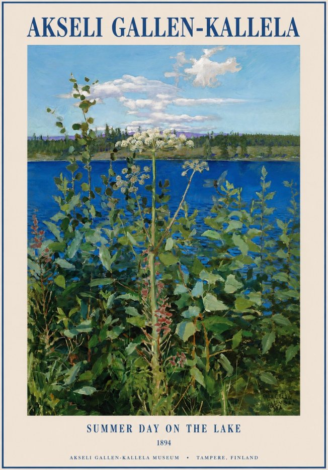 Akseli Gallen-Kallela Summer Day on the Lake No1 - Plakát
