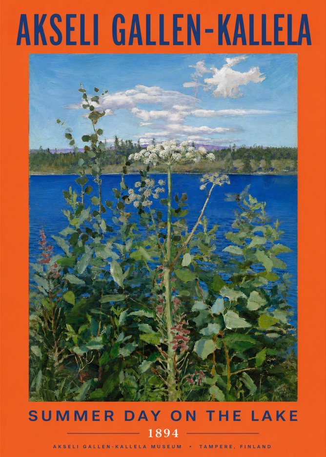 Akseli Gallen-Kallela Summer Day on the Lake No2 - Plakát