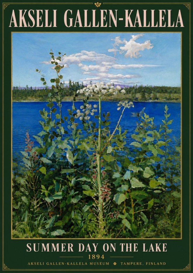 Akseli Gallen-Kallela Summer Day on the Lake No5 - Plakát