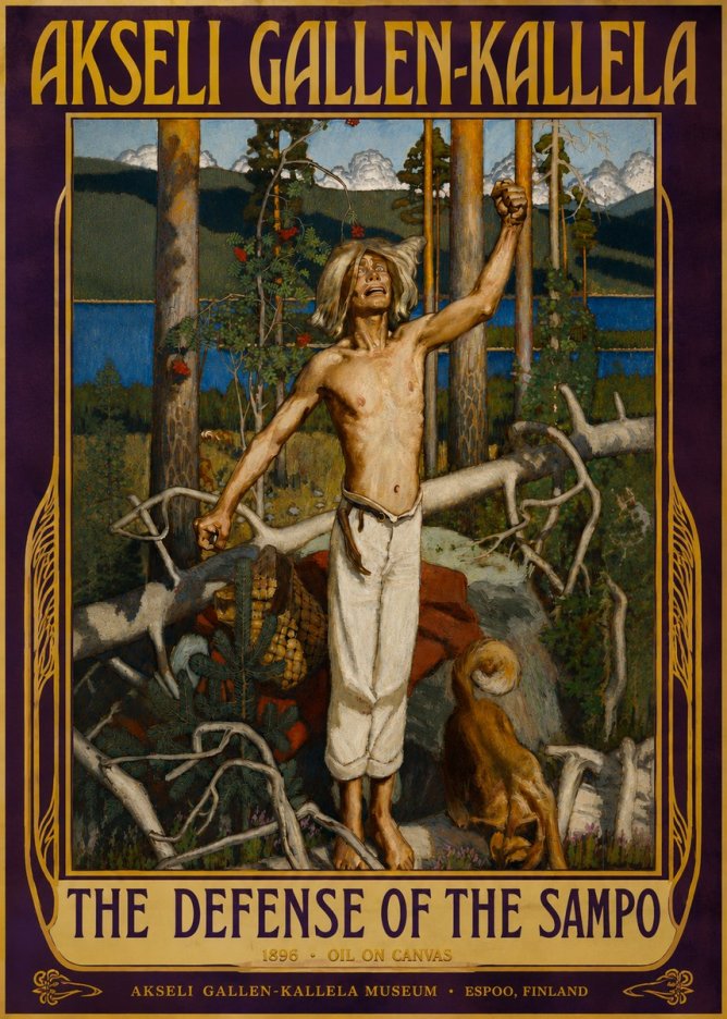 Akseli Gallen-Kallela The Defense of the Sampo No3 - Plakát