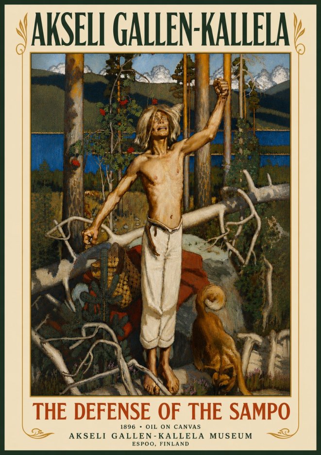 Akseli Gallen-Kallela The Defense of the Sampo No5 - Plakát