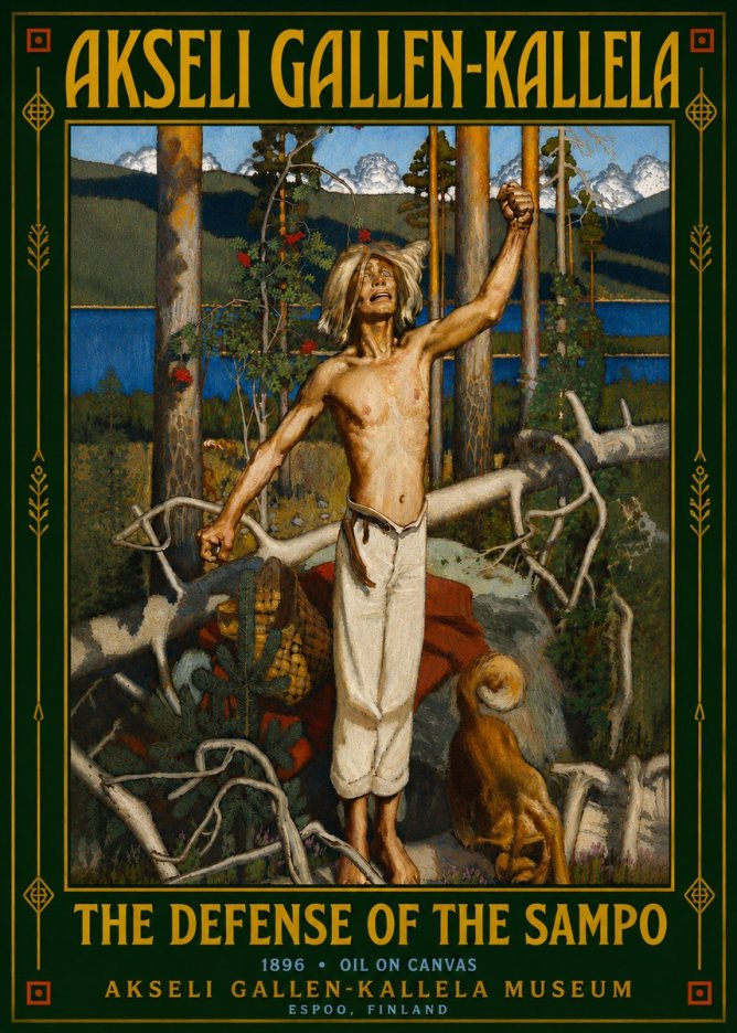 Akseli Gallen-Kallela The Defense of the Sampo No6 - Plakát