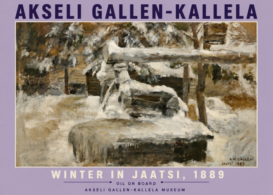 Akseli Gallen-Kallela Winter in Jaatsi, 1889 No6 - Plakát