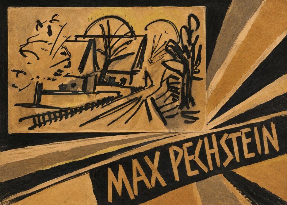 Max Pechstein Abstract Village Landscape No4 - Plakát