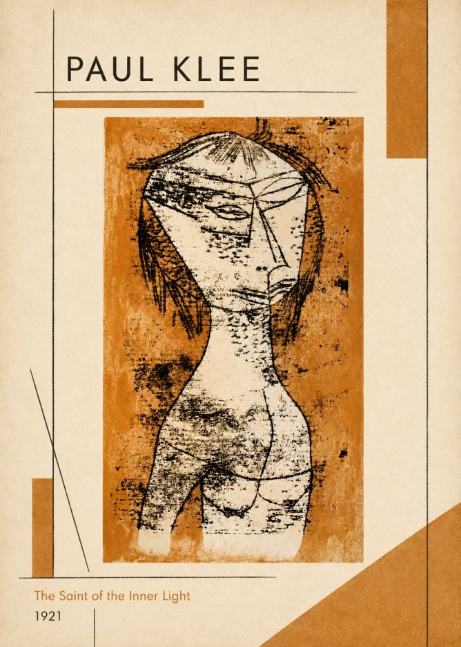 Paul Klee Die Heilige Vom Innern Licht No6 - Plakát