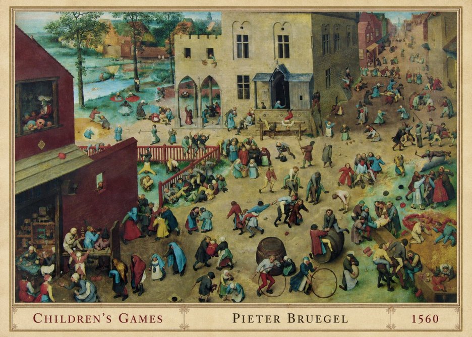 Pieter Bruegel Children's Games III No1 - Plakát