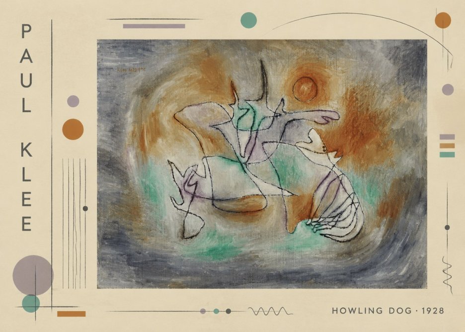 Paul Klee Howling Dog No2 - Plakát