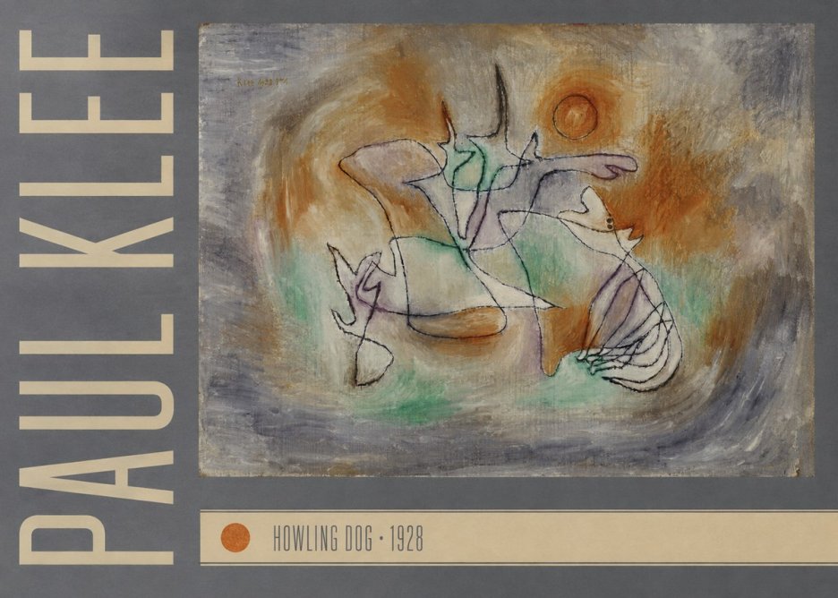 Paul Klee Howling Dog No3 - Plakát