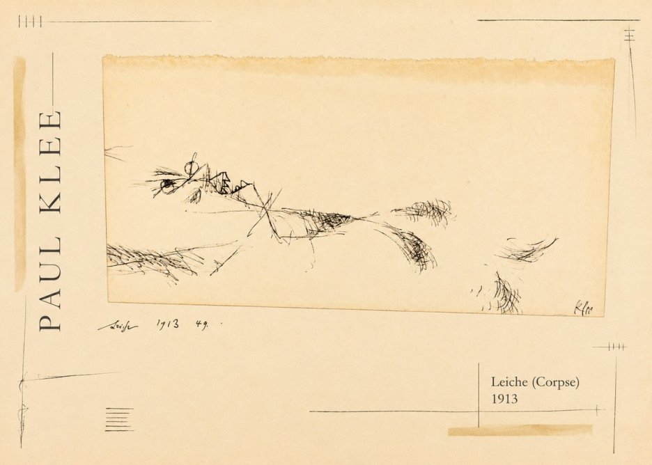 Paul Klee Leiche (Corpse) No2 - Plakát