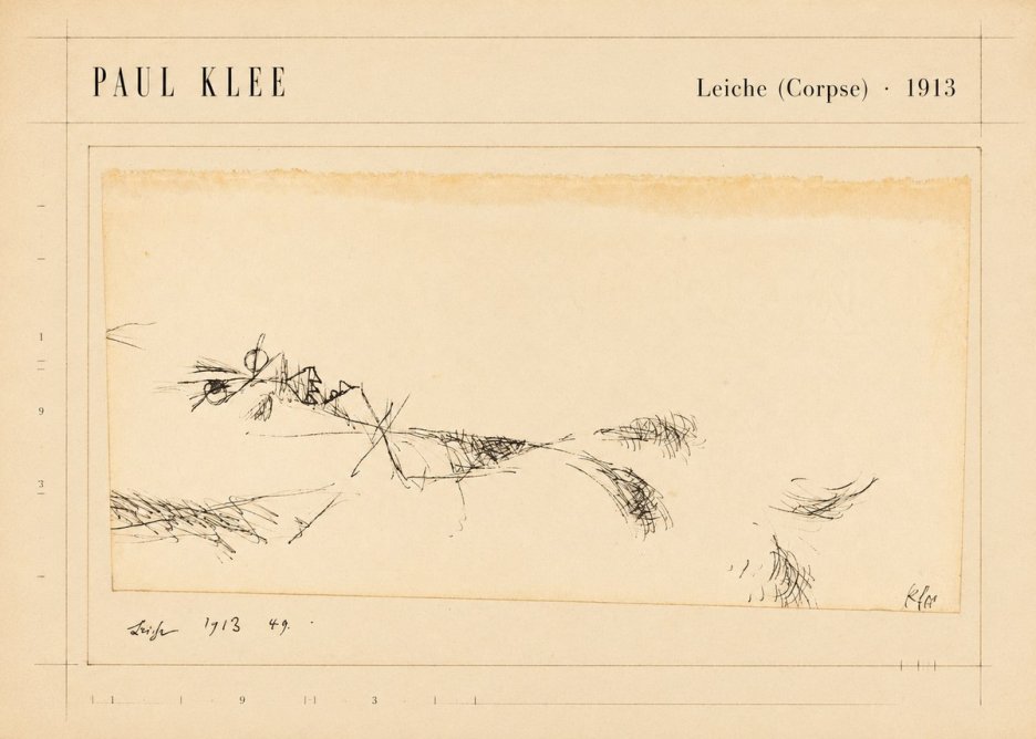 Paul Klee Leiche (Corpse) No5 - Plakát