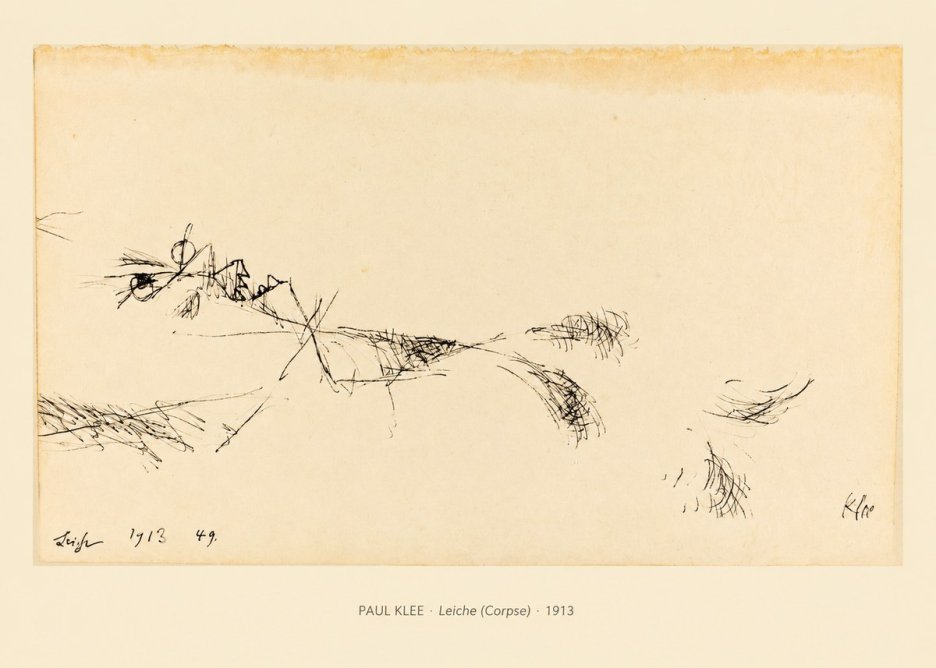 Paul Klee Leiche (Corpse) No6 - Plakát
