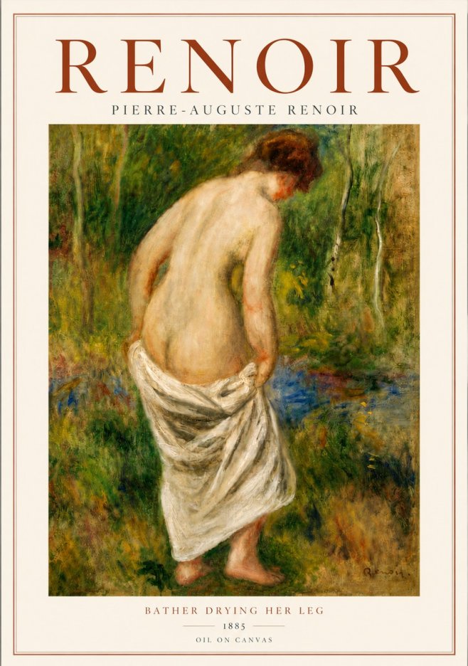 Renoir Young Bather No5 - Plakát