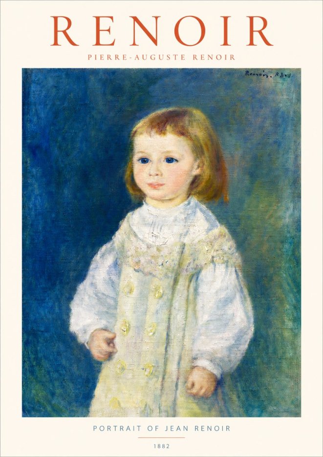 Renoir Portrait of Jean Renoir No3 - Plakát