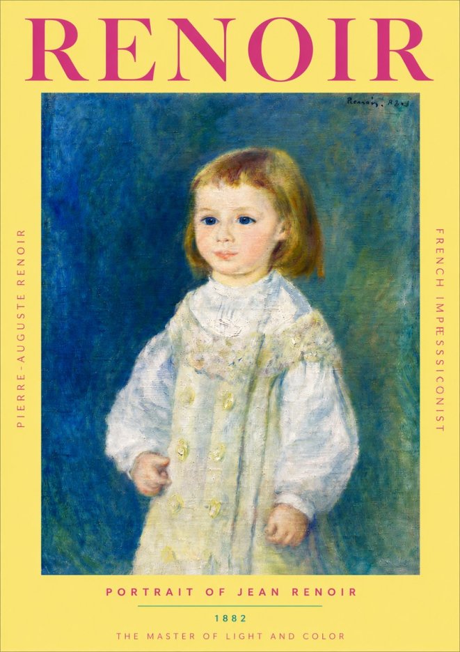 Renoir Portrait of Jean Renoir No4 - Plakát