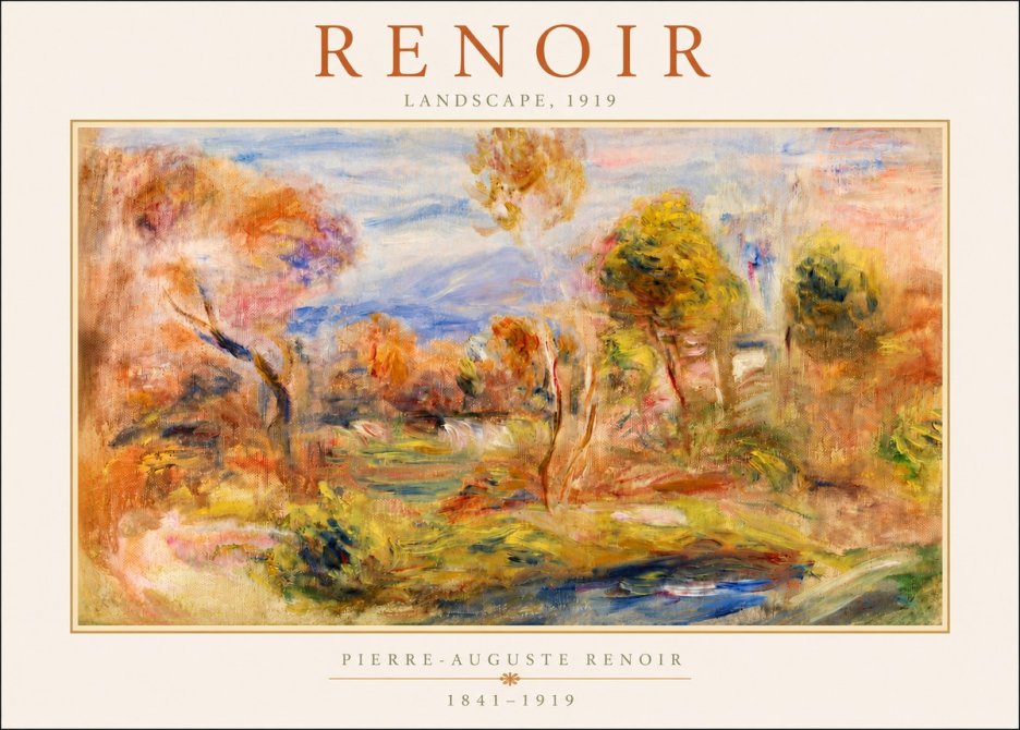 Renoir Landscape No3 - Plakát