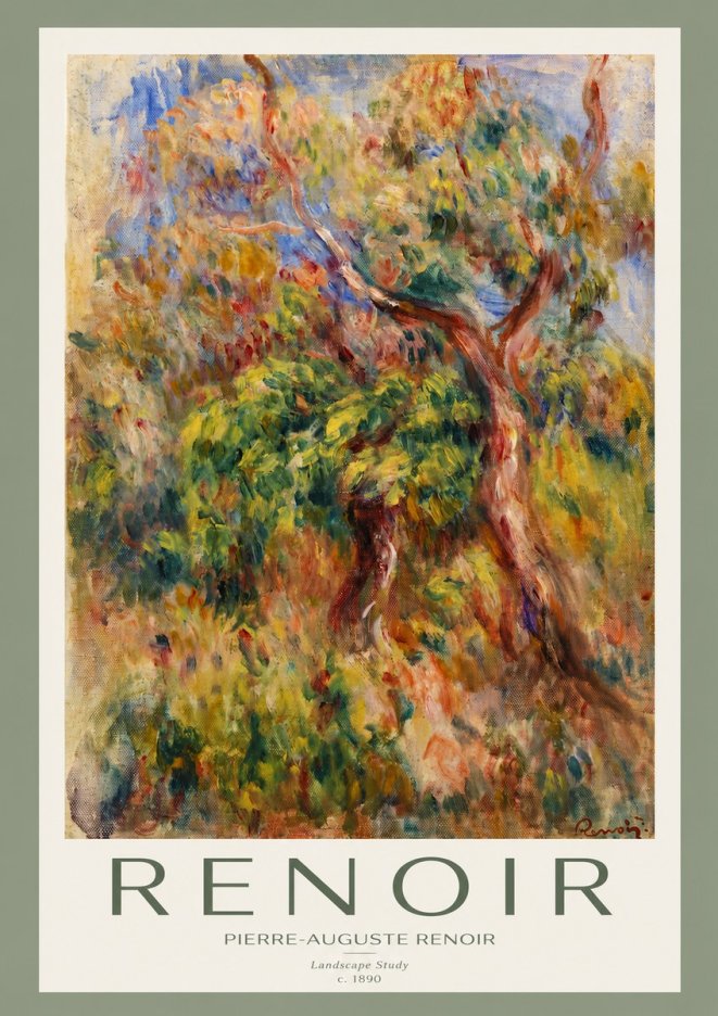 Renoir Landscape Study No2 - Plakát
