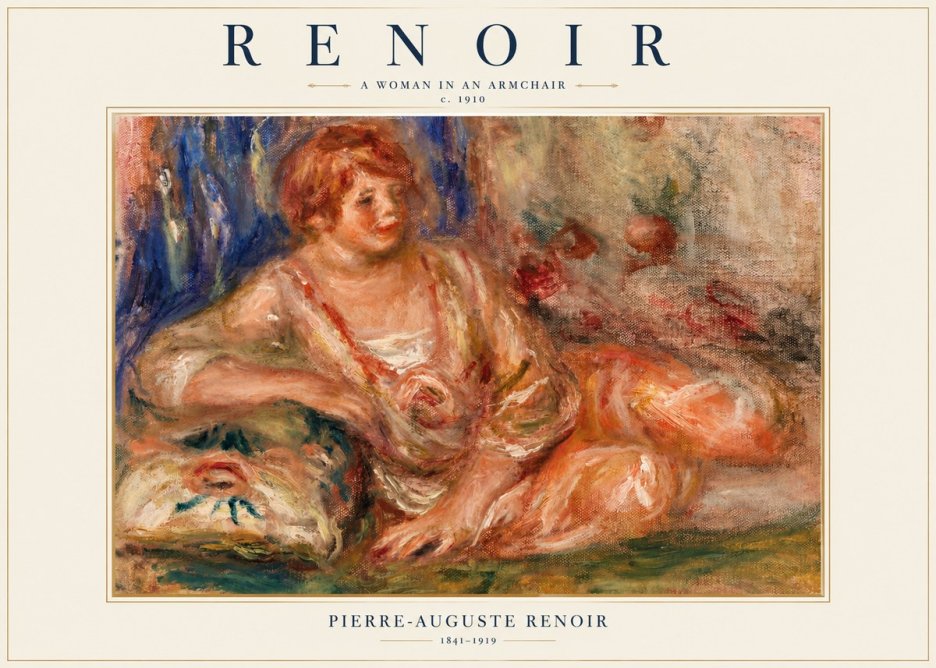 Renoir Reclining Woman No2 - Plakát