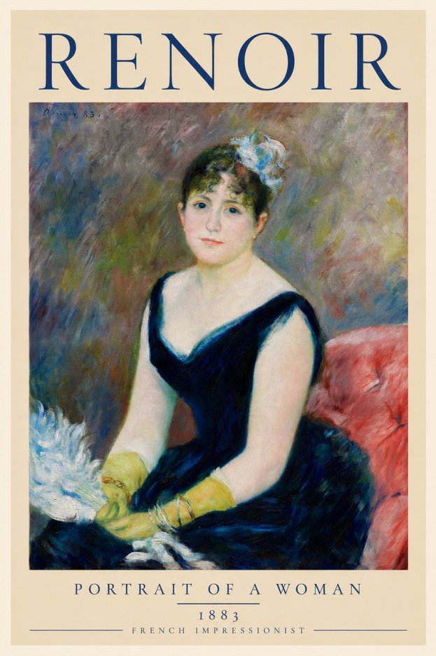Renoir Portrait of a Woman I No2 - Plakát
