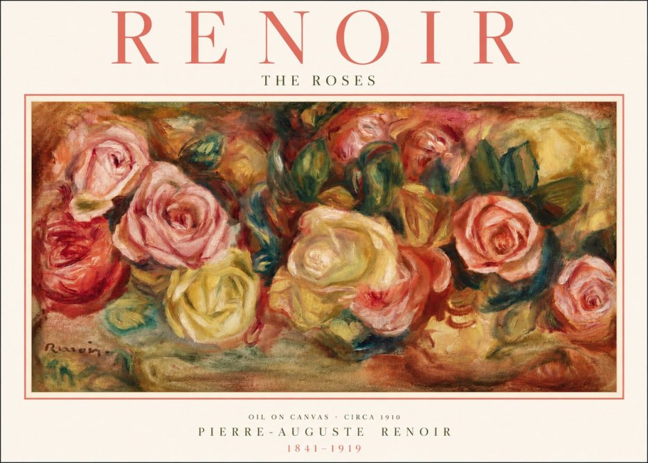 Renoir The Roses No2 - Plakát