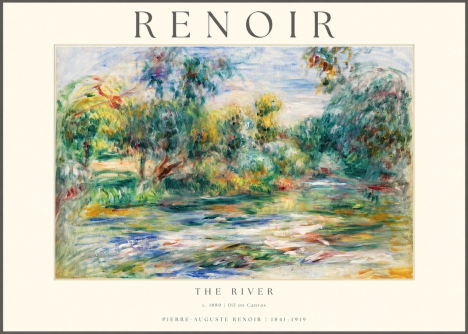 Renoir The River No1 - Plakát