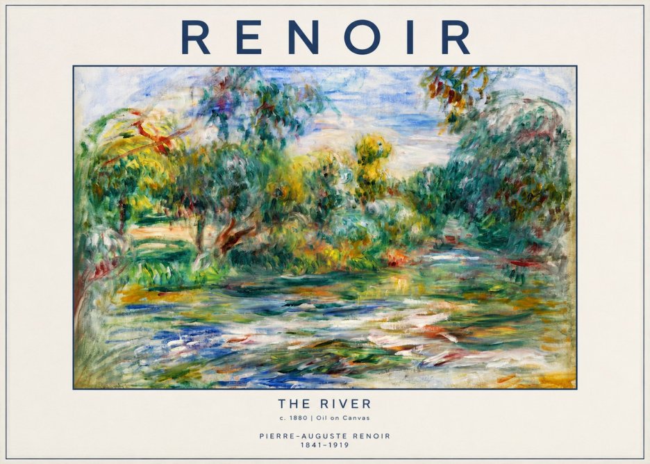 Renoir The River No2 - Plakát