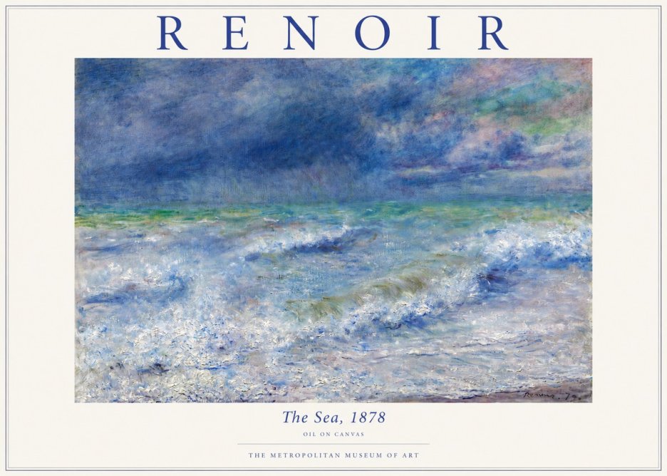 Renoir The Sea No3 - Plakát