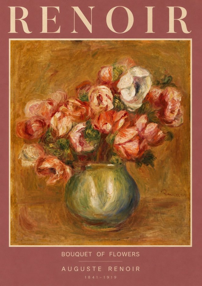 Renoir Bouquet of Flowers I No2 - Plakát