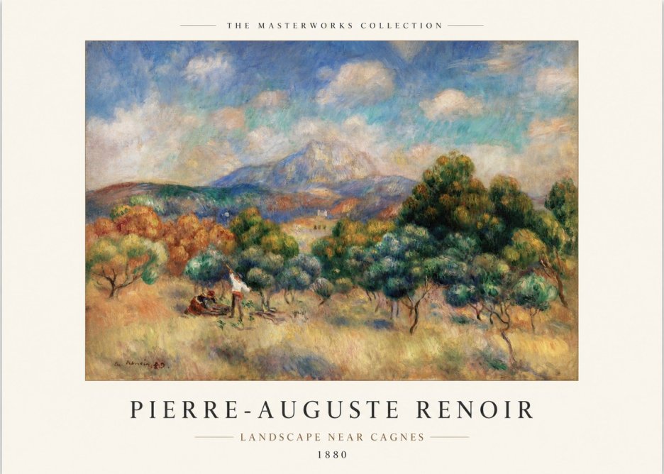 Renoir Landscape Near Cagnes I No1 - Plakát