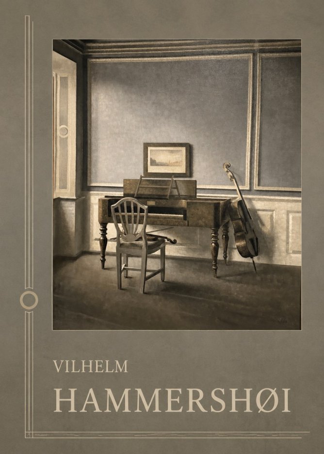 Vilhelm Hammershøi Interior with a Piano and a Cello No2 - Plakát