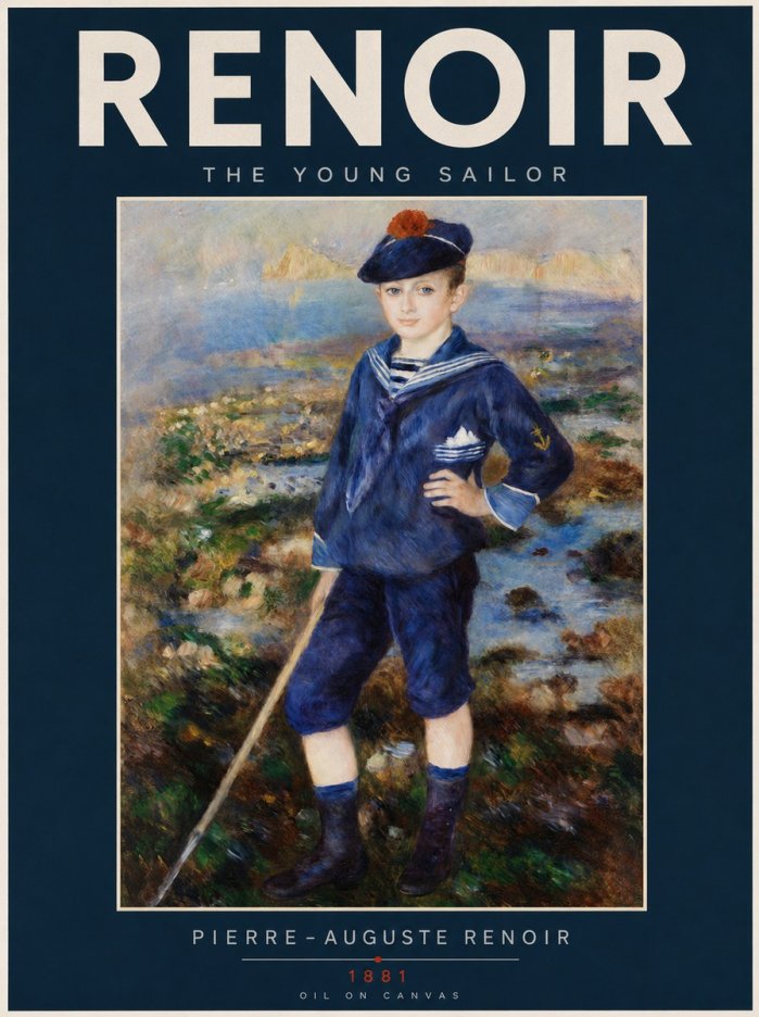 Renoir The Young Sailor No2 - Plakát
