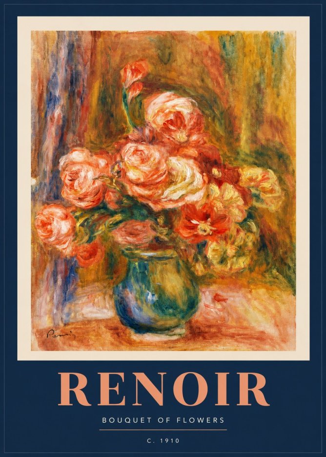 Renoir Bouquet of Flowers II No2 - Plakát