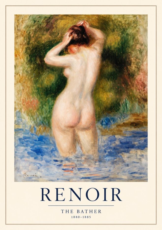 Renoir The Bather No1 - Plakát