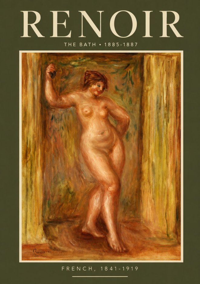 Renoir The Bath No2 - Plakát