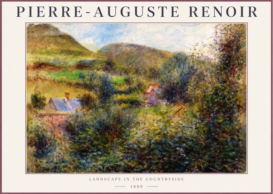 Renoir Landscape in the Countryside No4 - Plakát