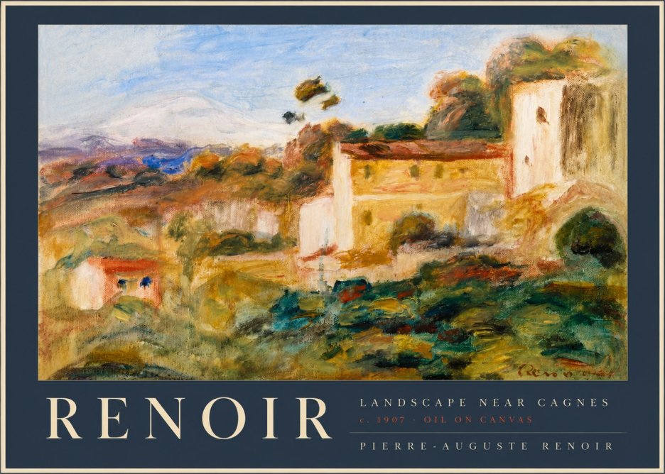 Renoir Landscape Near Cagnes II No2 - Plakát