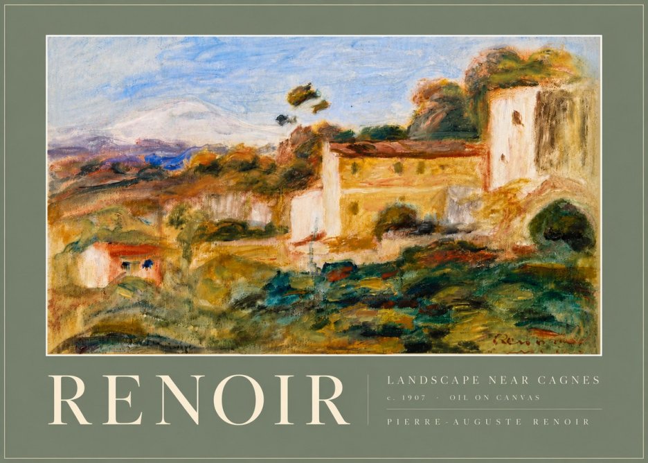 Renoir Landscape Near Cagnes No6 - Plakát