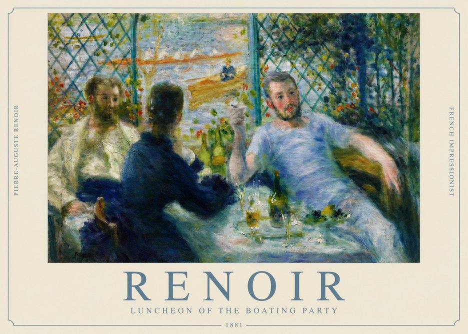 Renoir Luncheon of the Boating Party No2 - Plakát