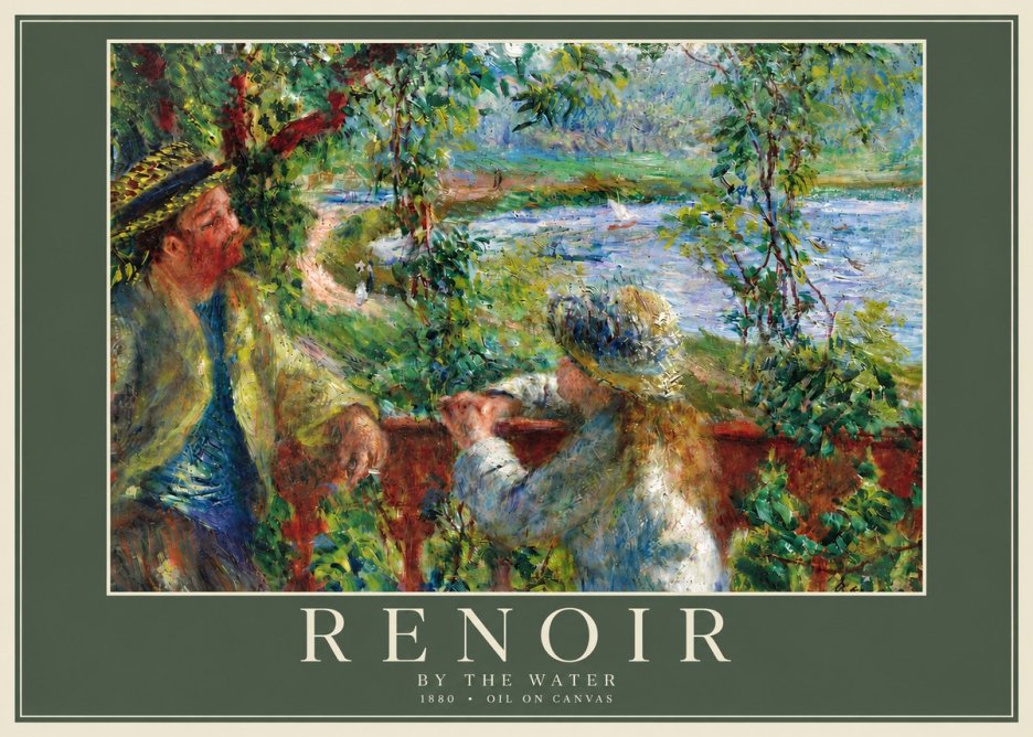Renoir By the Water No6 - Plakát